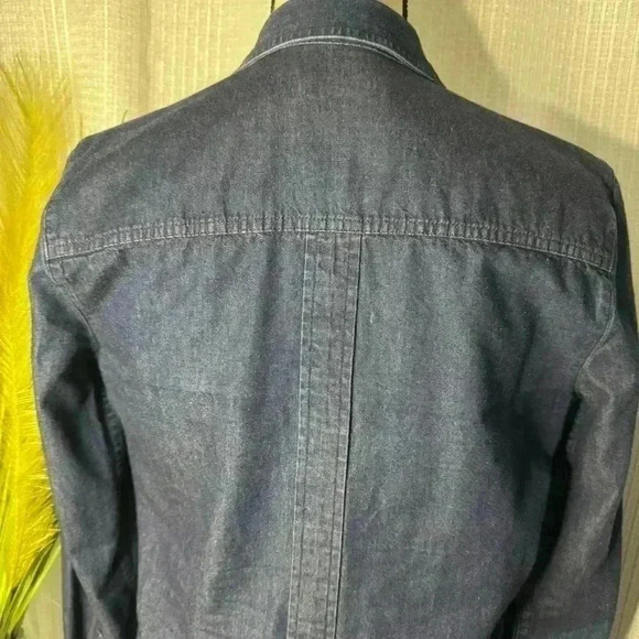 Seven 7 For All Mankind Women’s Small Top Long Sleeve Denim Button Up Shirt - Picture 6 of 13